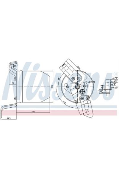 Essiccatore, Climatizzatore NISSENS 123-95004