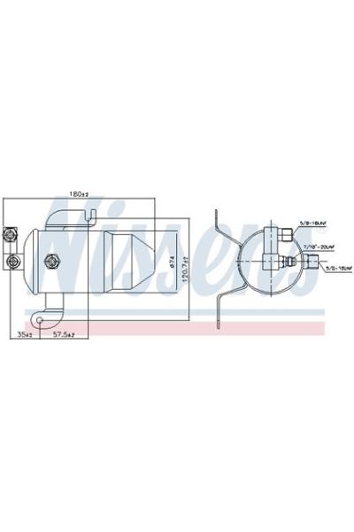 Essiccatore, Climatizzatore NISSENS 123-95011