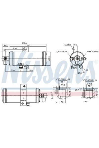 Essiccatore, Climatizzatore NISSENS 123-95060