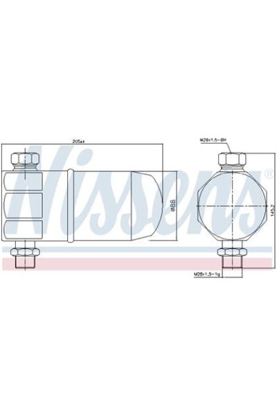 Essiccatore, Climatizzatore NISSENS 123-95324