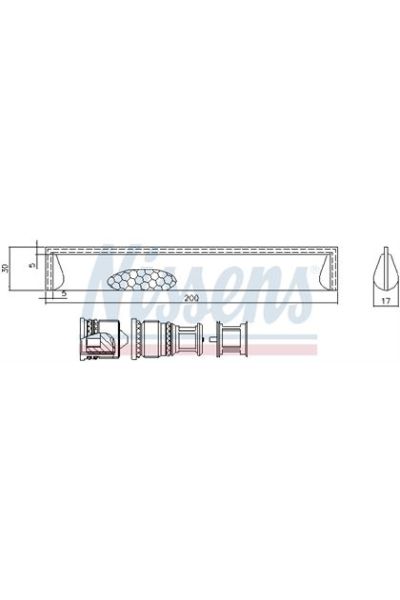 Essiccatore, Climatizzatore NISSENS 123-95351