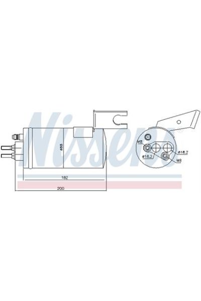 Essiccatore, Climatizzatore NISSENS 123-95368