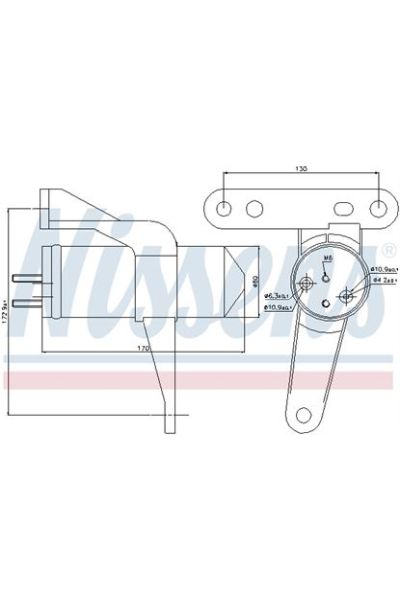Essiccatore, Climatizzatore NISSENS 123-95470