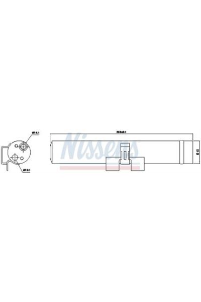 Essiccatore, Climatizzatore NISSENS 123-95516