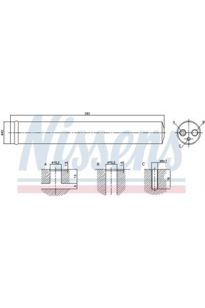 Essiccatore, Climatizzatore NISSENS 123-95525