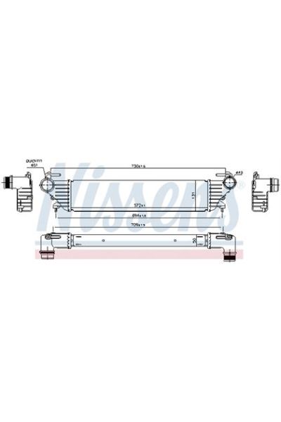 Intercooler NISSENS 123-96272