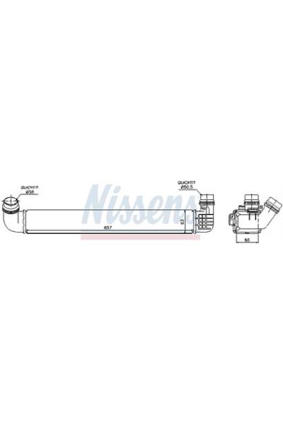 Intercooler NISSENS 123-96569