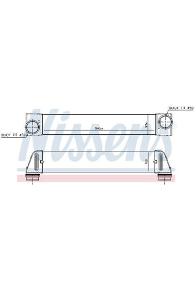 Intercooler NISSENS 123-96607