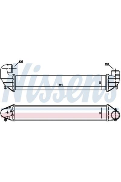 Intercooler NISSENS 123-96634