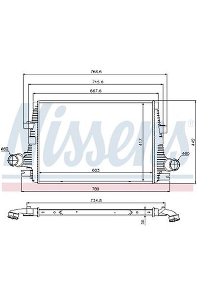 Intercooler NISSENS 123-96644