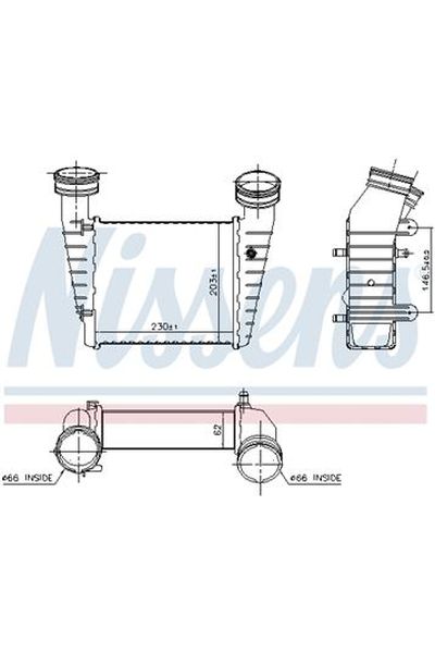 Intercooler NISSENS 123-96680
