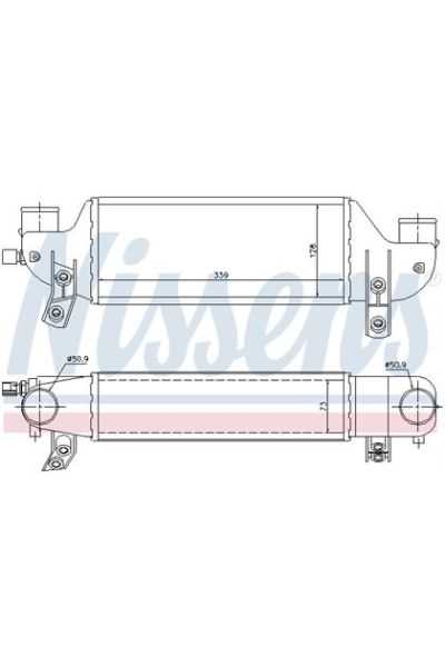 Intercooler NISSENS 123-96693
