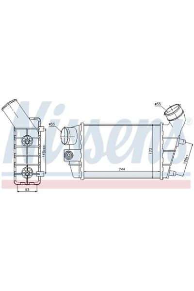 Intercooler NISSENS 123-96698