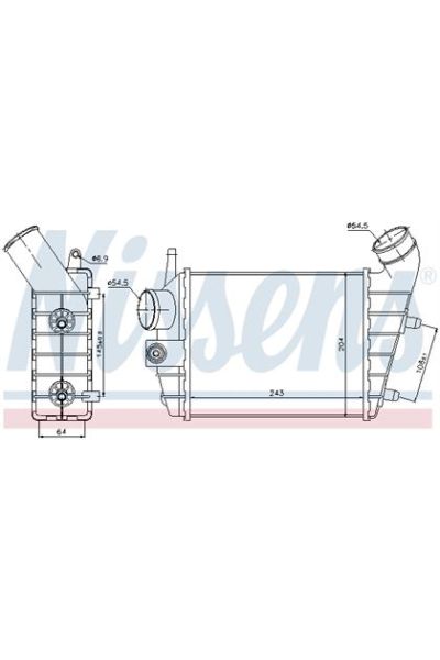 Intercooler NISSENS 123-96699