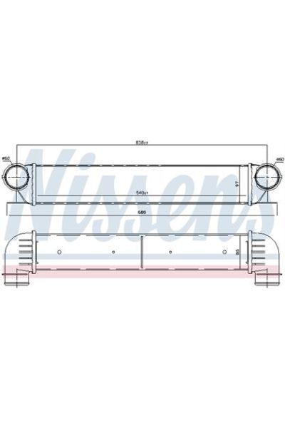 Intercooler NISSENS 123-96726