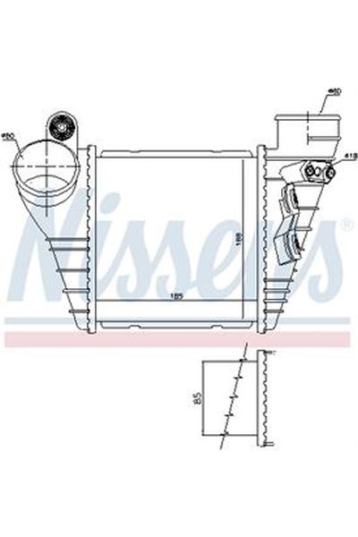 Intercooler NISSENS 123-96847