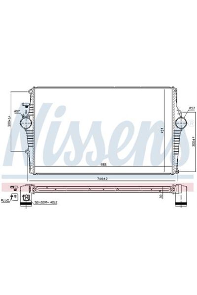 Intercooler NISSENS 123-969001