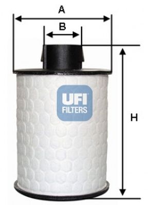 filtro carburante ufi 137-60.h2o.00