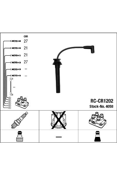 Set di cavi di accensione ngk 15-4058