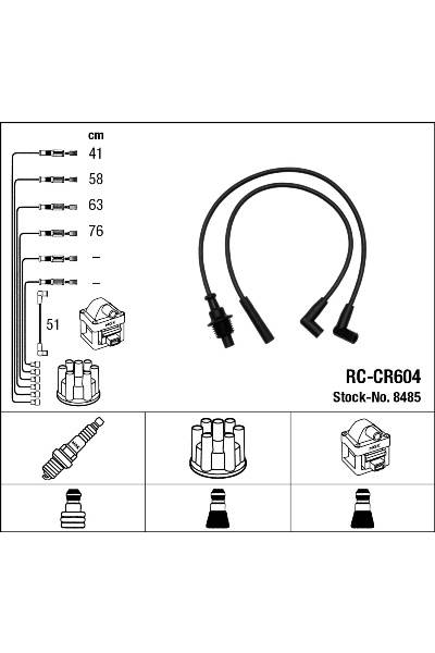 Set di cavi di accensione ngk 15-8485
