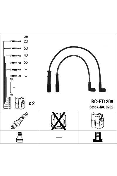 Set di cavi di accensione ngk 15-9262