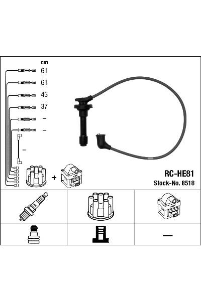 Set di cavi di accensione ngk 15-8518