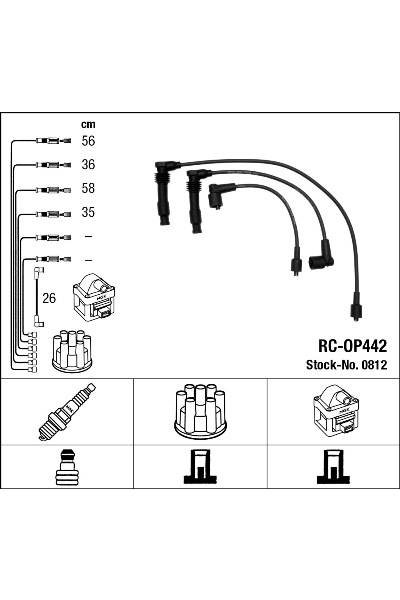 Set di cavi di accensione ngk 15-0812