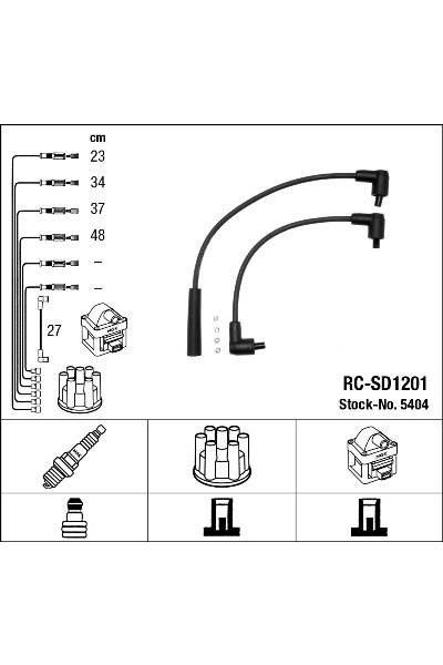 Set di cavi di accensione ngk 15-5404