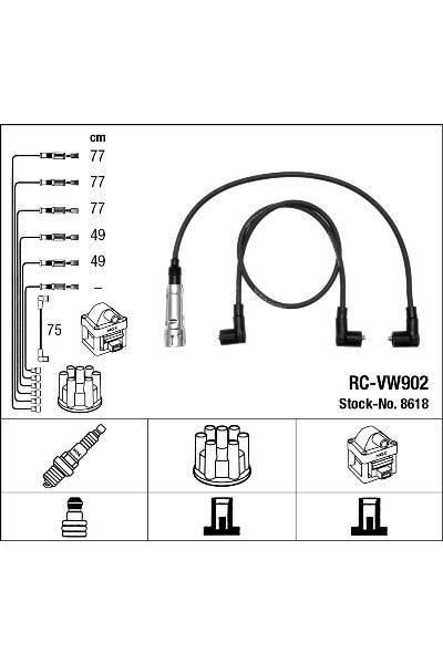 Set di cavi di accensione ngk 15-8618