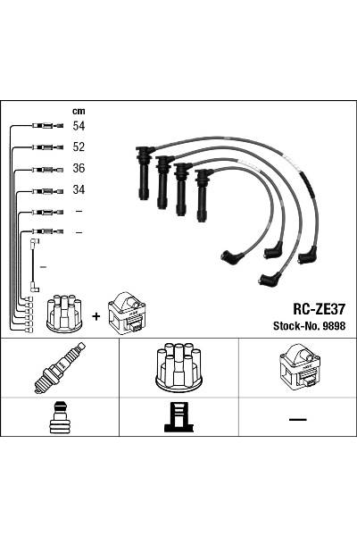 Set di cavi di accensione ngk 15-9898
