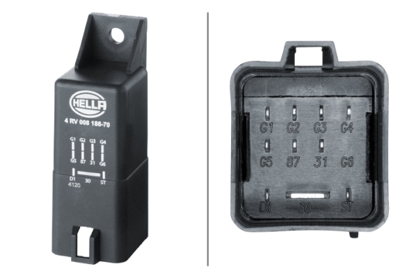 Centralina, Tempo incandescenza hella 2-4RV 008 188-701