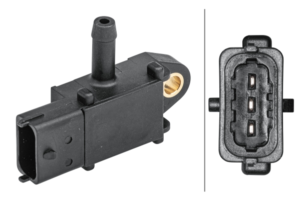 Sensore pressione gas di scarico hella 2-6PP 009 409-071