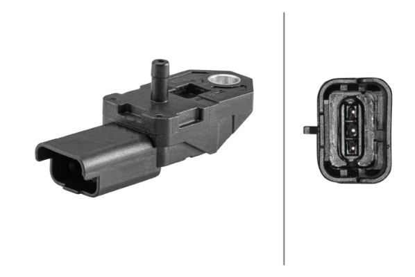 Sensore, tubo di pressione d'ingresso hella 2-6PP 358 152-341