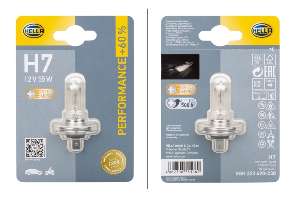 Lampadina, Faro principale hella 2-8GH 223 498-238