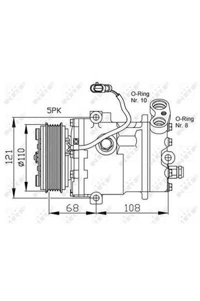 Compressore, Climatizzatore NRF 32197