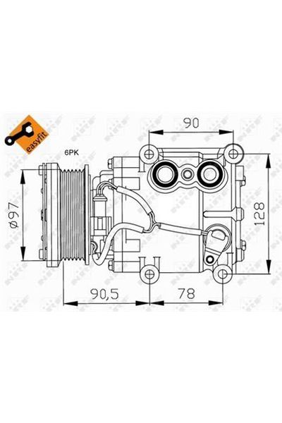 Compressore, Climatizzatore NRF 32199