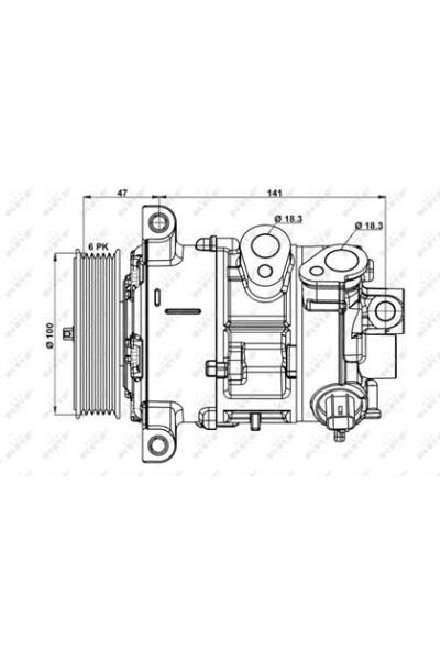 Compressore, Climatizzatore NRF 32882