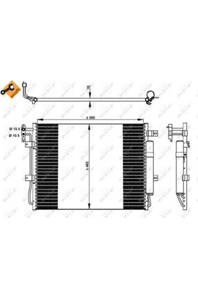 Condensatore, Climatizzatore NRF 350330