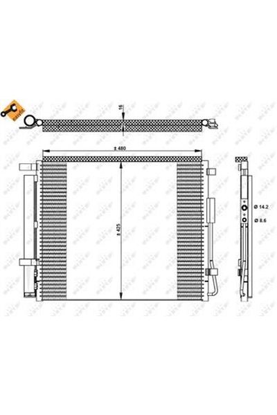 Condensatore, Climatizzatore NRF 350333