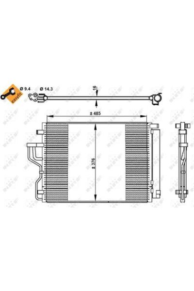 Condensatore, Climatizzatore NRF 350334