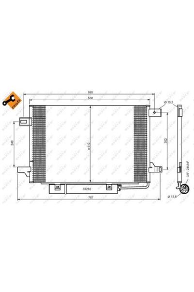 Condensatore, Climatizzatore NRF 35758