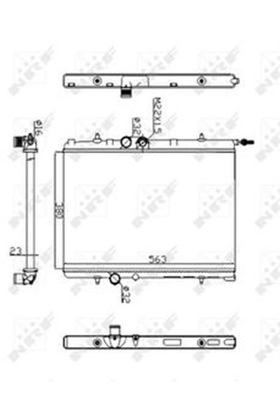 Radiatore, Raffreddamento motore NRF 509524A