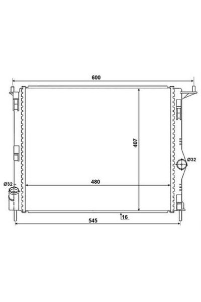 Radiatore, Raffreddamento motore NRF 53069A