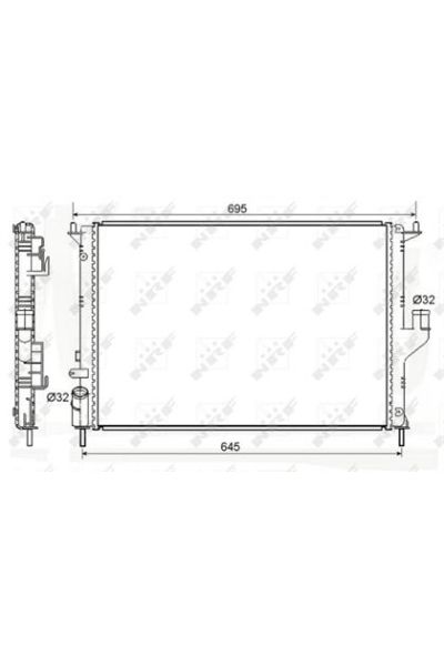 Radiatore, Raffreddamento motore NRF 53118A