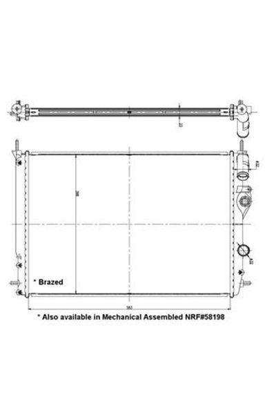 Radiatore, Raffreddamento motore NRF 56158