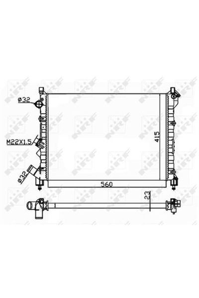 Radiatore, Raffreddamento motore NRF 58943A