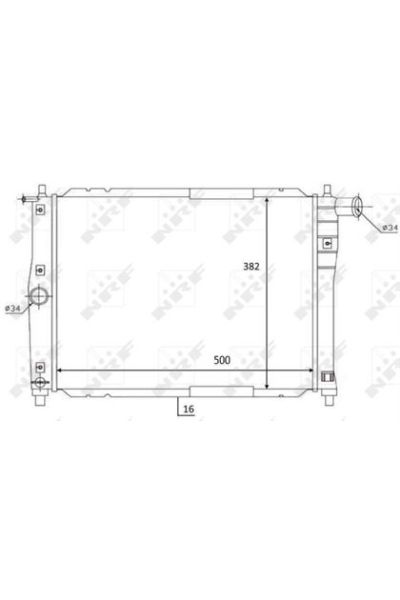 Radiatore, Raffreddamento motore NRF 59122