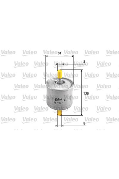 Filtro carburante valeo 21-587007