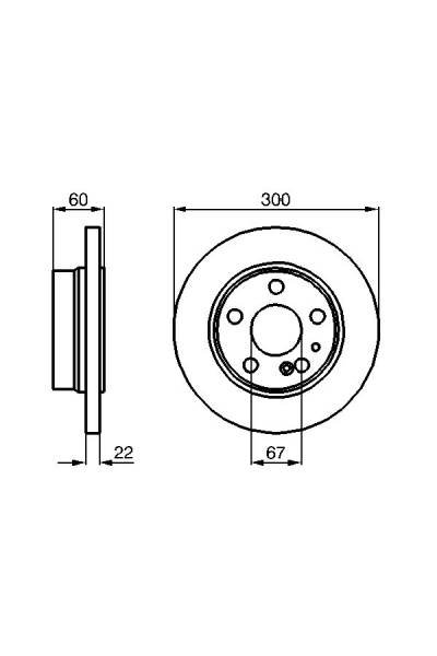 Disco freno bosch 30-0 986 478 566