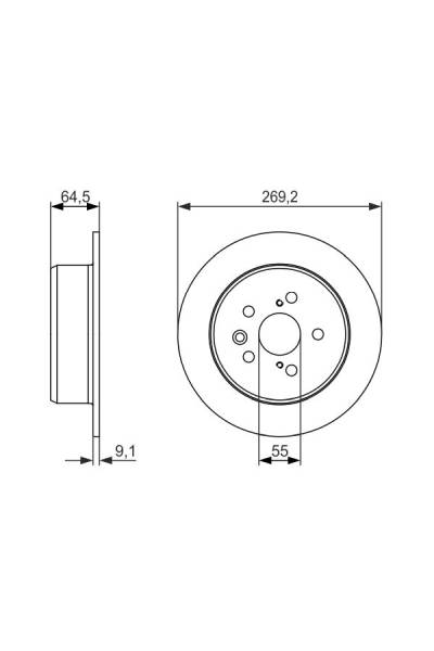 Disco freno bosch 30-0 986 479 336